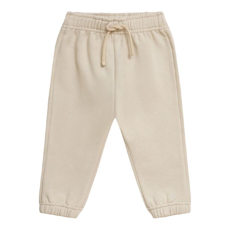 Young Original Babies' Plain Trackpants, Brown Light RAINY DAY, hi-res