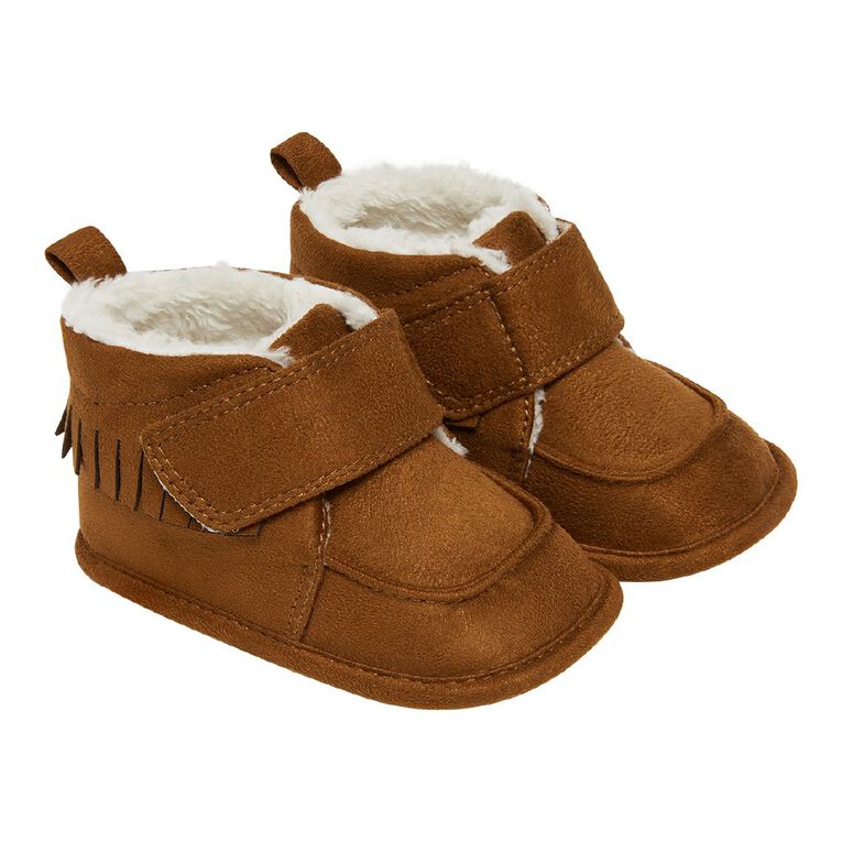 Young Original Infants  Cozy Slipper Boots, Brown, hi-res