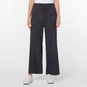 H&H Women's Wide Leg Rib Pants