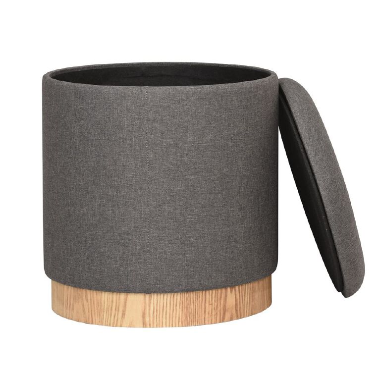 Living & Co Roma Ottoman Grey, , hi-res