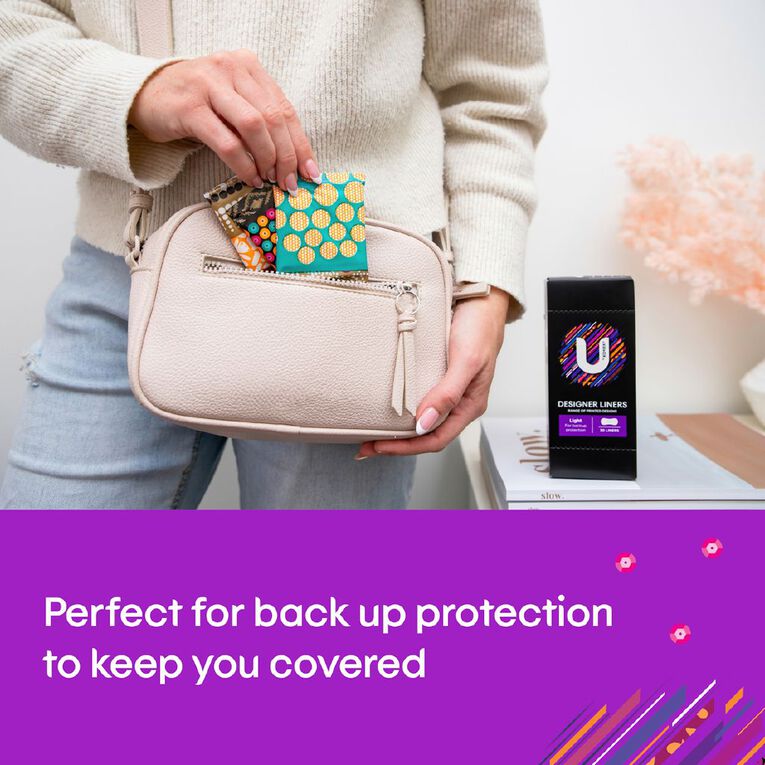 U By Kotex Printed Design Protect Liners 30 Pack, , hi-res