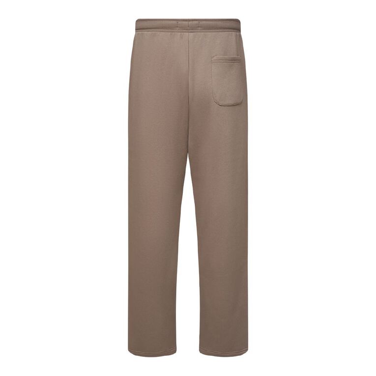 H&H Men's Straight Leg Fleece Pants, Brown Mid, hi-res