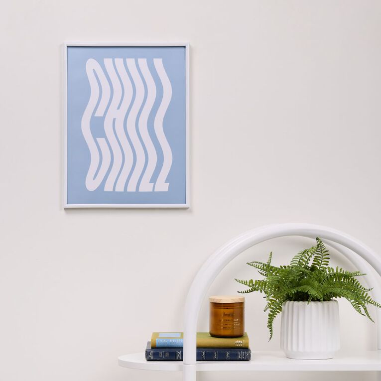 Living & Co Framed Print Chill 30cm x 40cm, , hi-res
