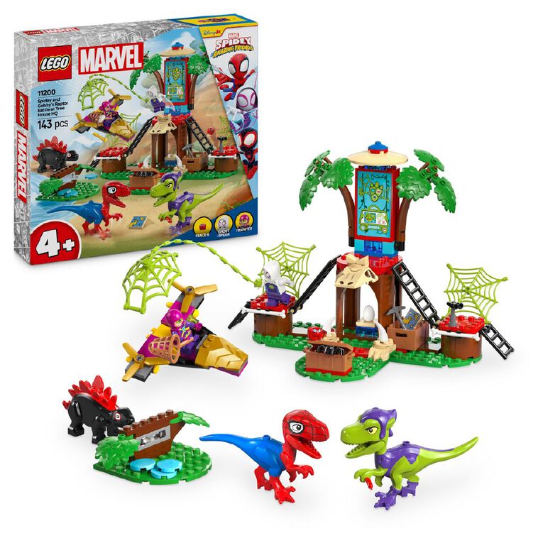 LEGO Marvel Super Heroes Spidey & Gobby's Raptor Battle at HQ 11200, , hi-res