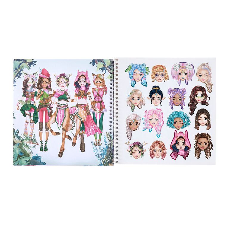 Artwrap Top Model Dress Up Fantasy Sticker Multi-Coloured, , hi-res
