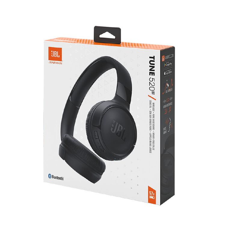 JBL Tune 520BT Wireless On Ear Headphones Black, , hi-res