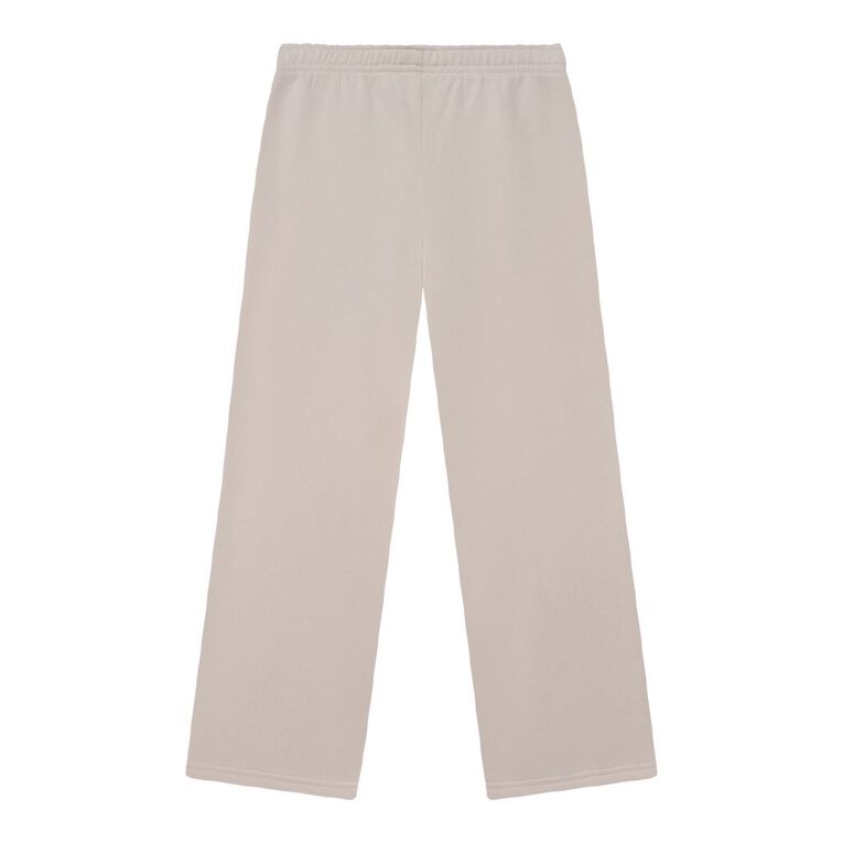 Young Original Plain Straight Trackpants, Cream, hi-res