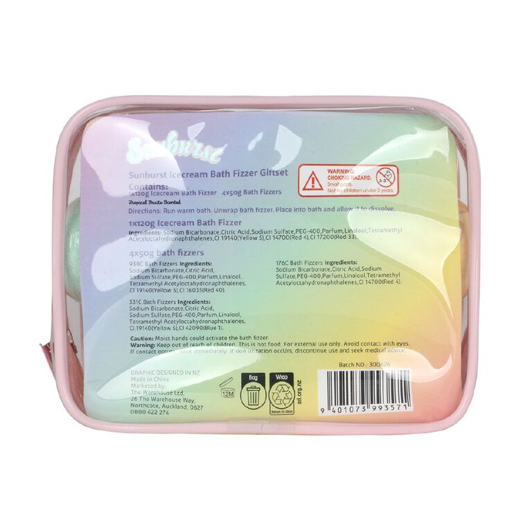 Sunburst Icecream Bath Fizzer Giftset, , hi-res