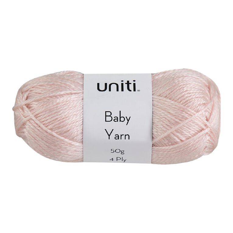 Uniti 4-ply Baby Acrylic Yarn Pink Mid 50g, , hi-res
