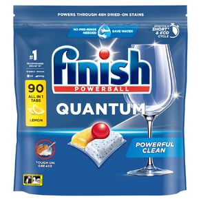 Finish Quantum Dishwashing Tablets Lemon 90 Pack