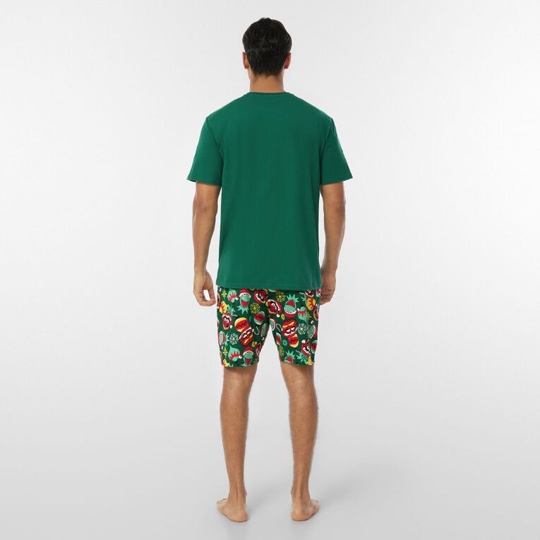 Muppets Tshirt and Short Pyjama Set, Green Mid, hi-res