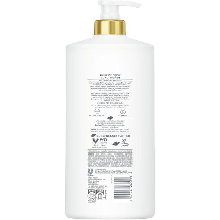 Dove Damage Therapy Intensive Repair Conditioner 850ml, , hi-res