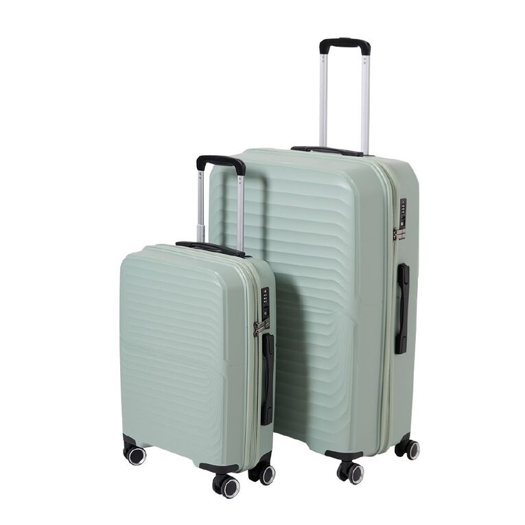 Intrepid 50cm Hardside Checked Suitcase Green, , hi-res