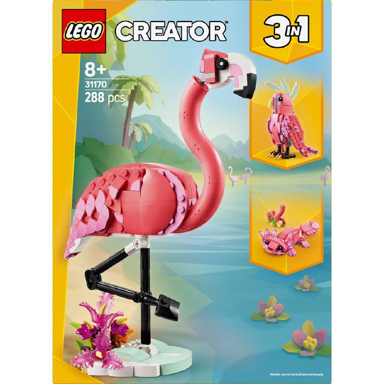 LEGO CREATOR Wild Animals Pink Flamingo 31170, , hi-res