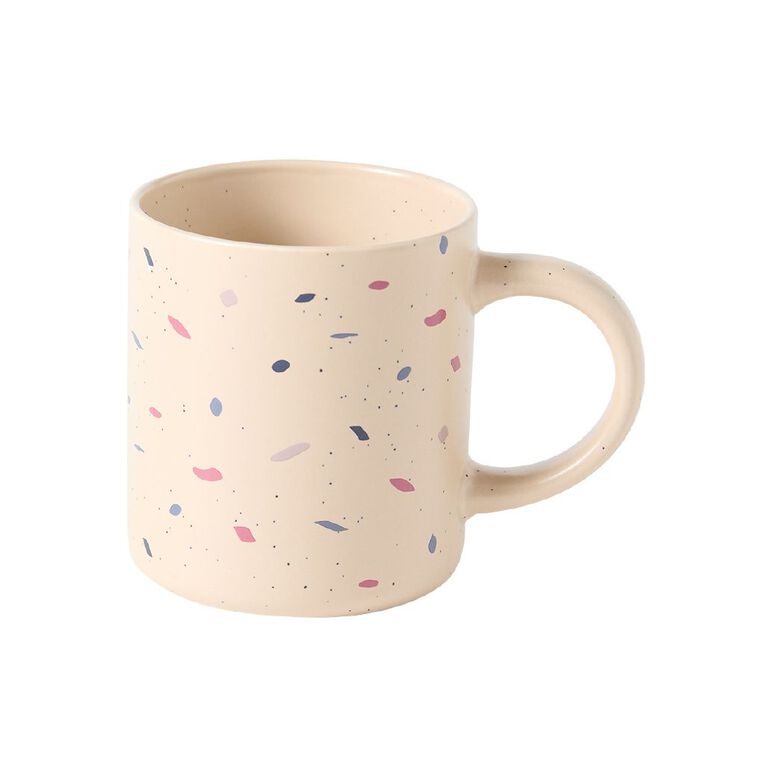 Living & Co Doodle Mugs Multi-Coloured 4 Pack, , hi-res