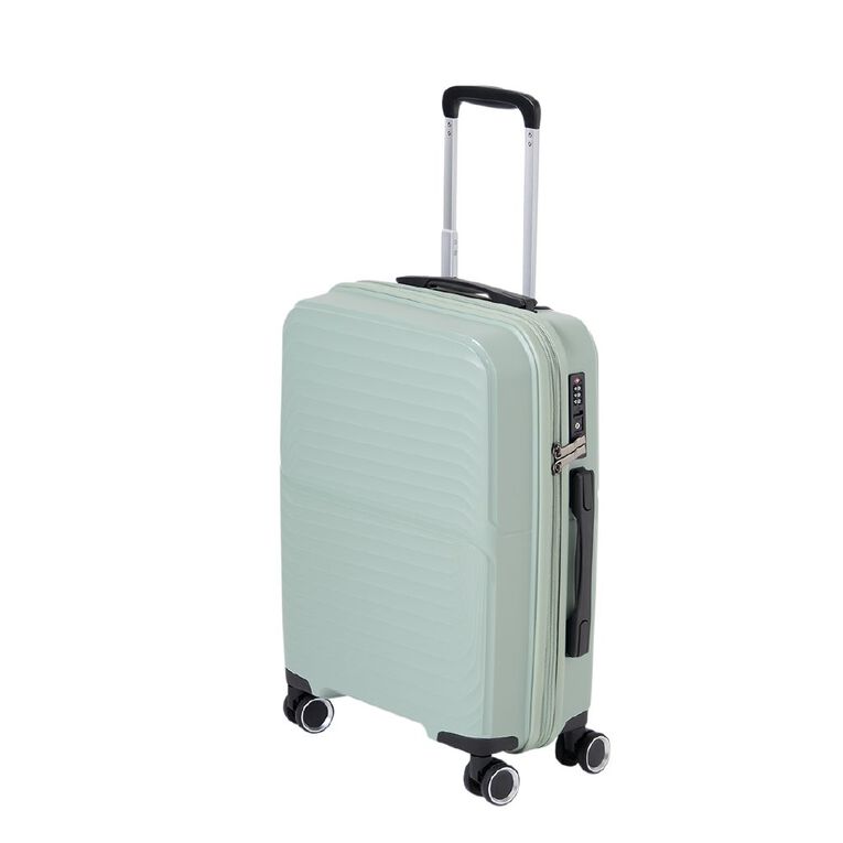 Intrepid 50cm Hardside Checked Suitcase Green, , hi-res