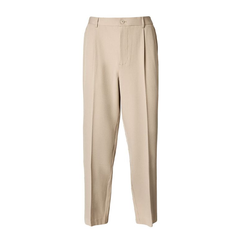 H&H Men's Smart Pleated pants, Brown Light, hi-res