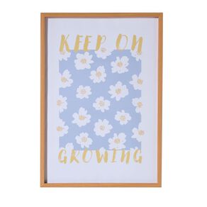Living & Co Keep Growing Framed Print 35x50cm