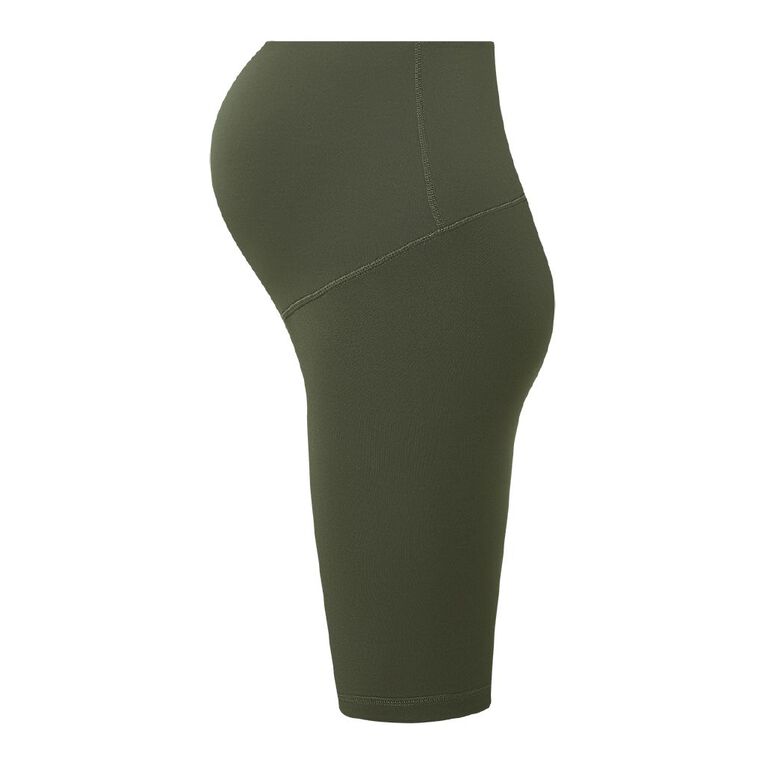 H&H Maternity Maternity Bike Shorts, Green Dark, hi-res