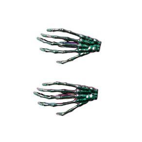 Seasons Oil Slick Skeleton Hair Clips