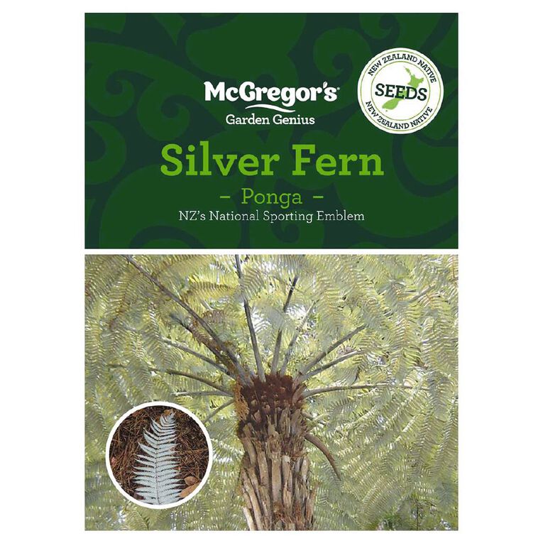 McGregor's Ponga Silver Fern NZ Native Seeds, , hi-res