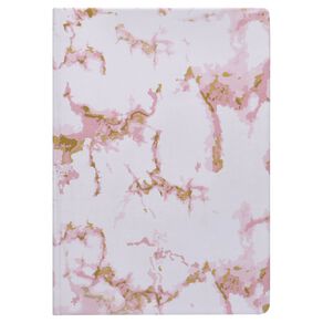 Uniti Stationery Marble Pink Notebook A5