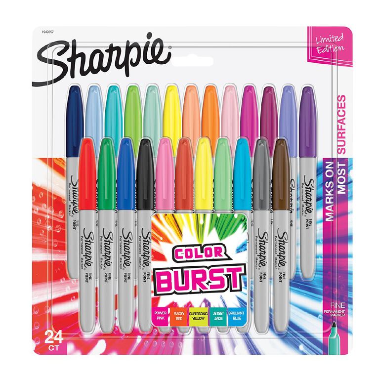 Sharpie Fine Colour Burst Assorted 24 Pack, , hi-res