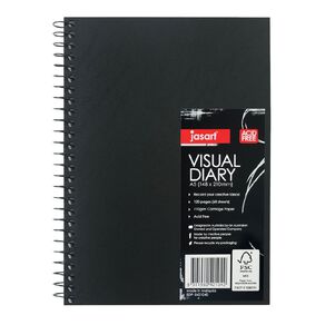 Jasart Visual Diary 110GSM Black A5