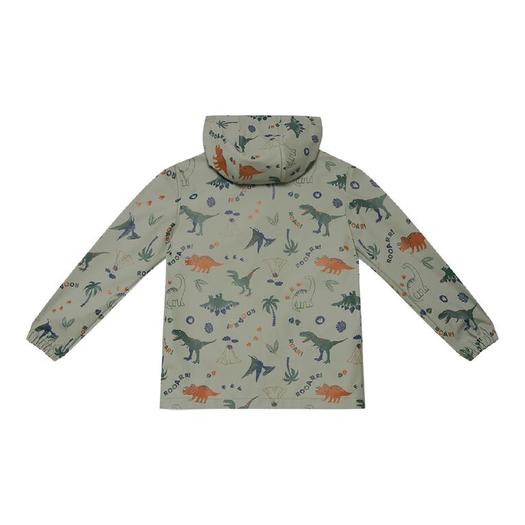 Young Original Waterproof Printed Raincoat, Green Light, hi-res