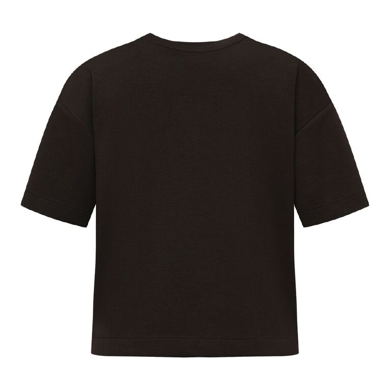 H&H Women's Short Sleeve Relaxed Modal Tee, Brown, hi-res