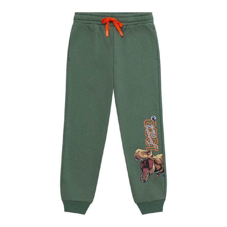 Jurassic Trackpants, Green Dark, hi-res
