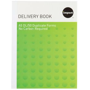WS Delivery Book Duplicate NCR 50 Forms Green Mid A5