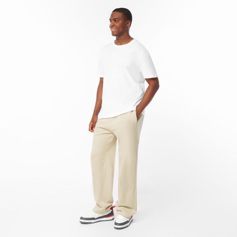 H&H Men's Straight Leg Trackpants, Brown Light, hi-res