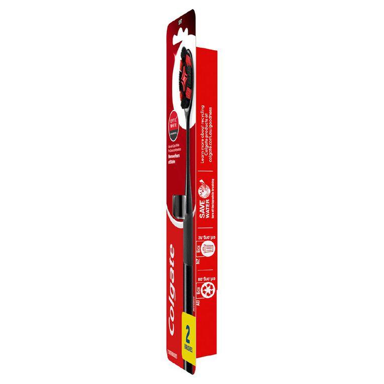 Colgate 360 Optic White Charcoal Soft 2 Pack, , hi-res