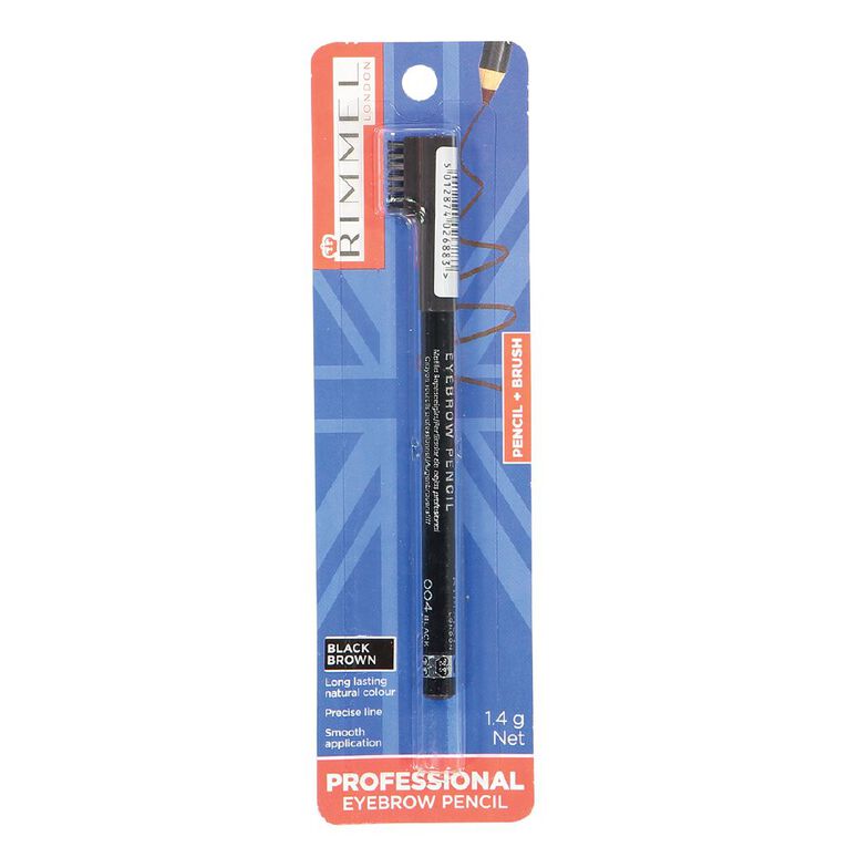 Rimmel Professional Eyebrow Pencil Black, , hi-res