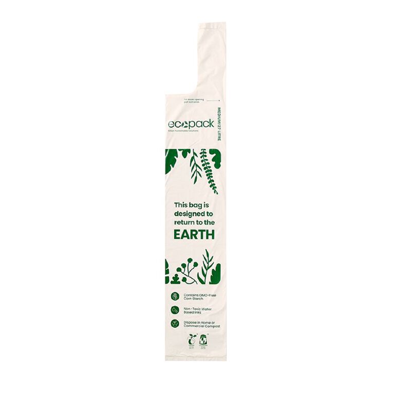Ecopack Compostable Bin Liners 27L 20 pack, , hi-res