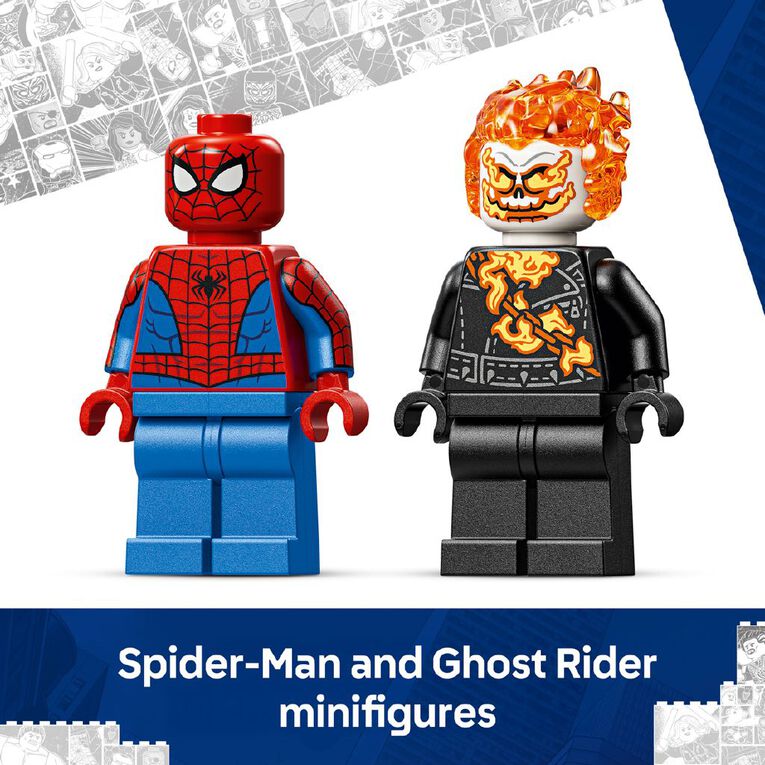 LEGO Marvel Super Heroes Spider Man vs Ghost Rider Motorcycle 76335, , hi-res