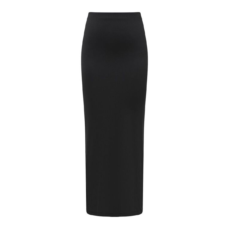 H&H Women's Contour Maxi Skirt, Black, hi-res