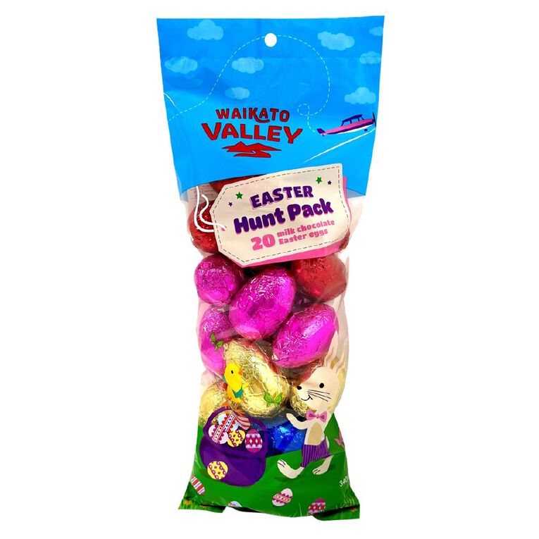Waikato Valley Chocolates Milk Chocolate Easter Hunt Bag 340g, , hi-res