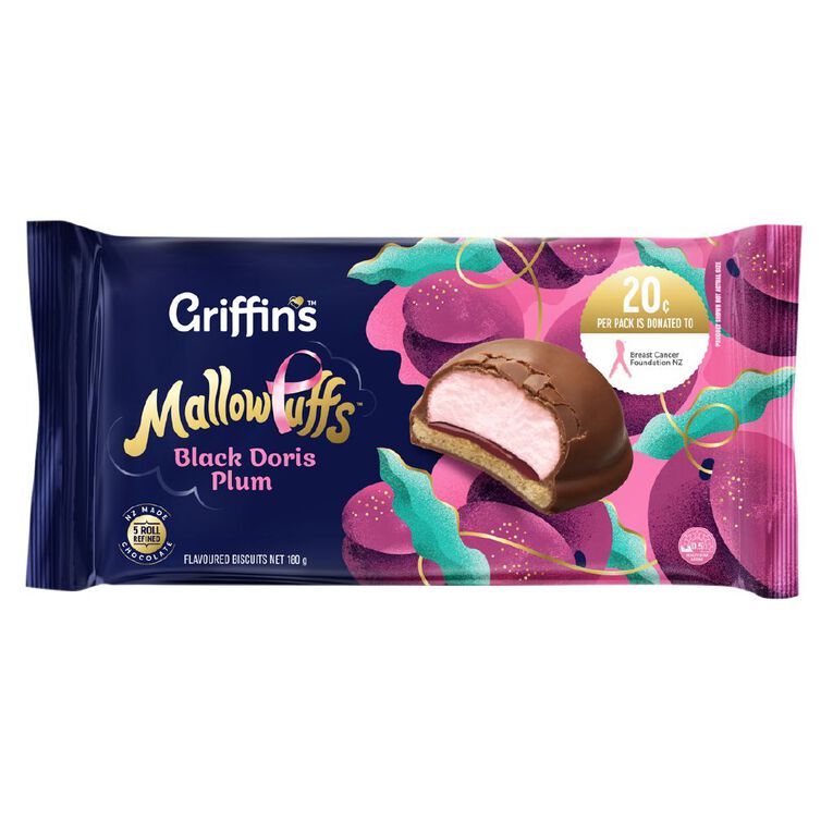 Griffin's Mallow Puff Doris Plum Black 180g, , hi-res