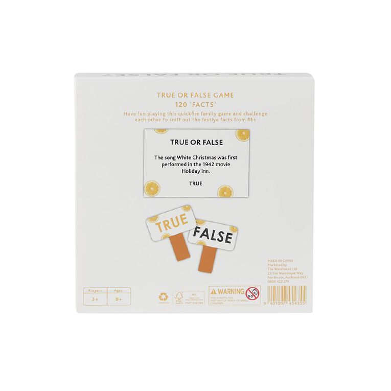 True Or False Table Game, , hi-res