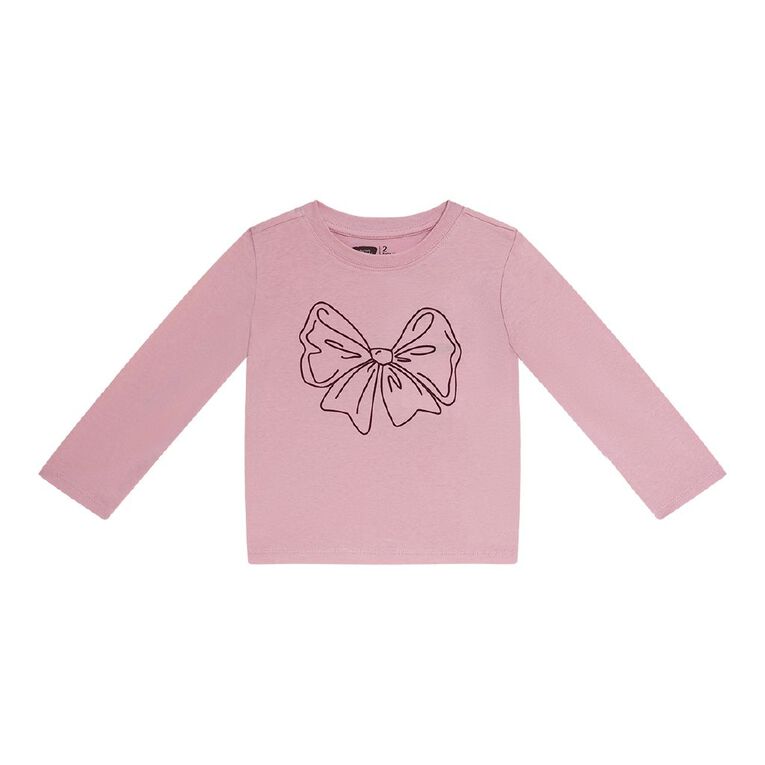 Young Original Toddler Long Sleeve Printed Tee, Pink Mid, hi-res