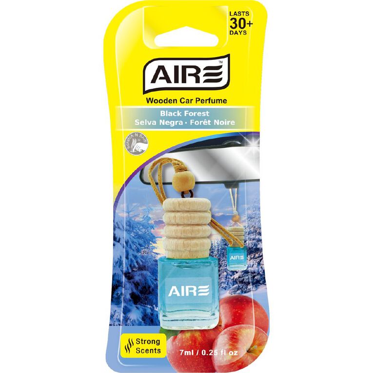 Aromate Car Wooden Air Freshner Black Forest 7ml, , hi-res