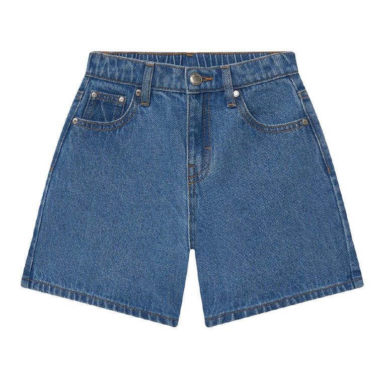 Young Original Relaxed Denim Shorts, Denim Mid, hi-res