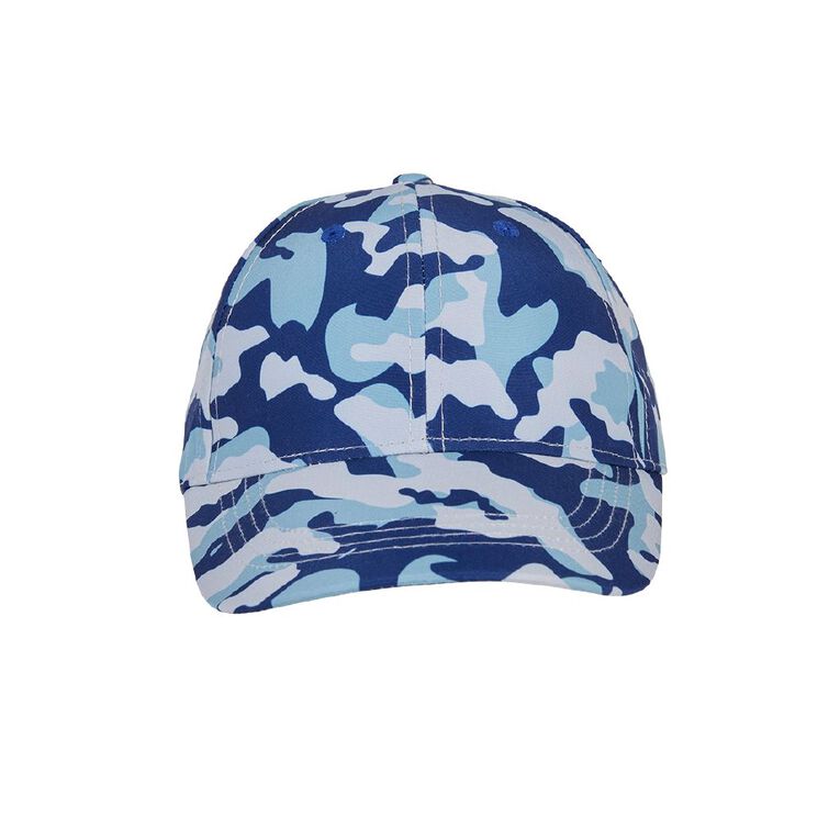 Young Original Boy's Printed Cap, Blue Mid, hi-res