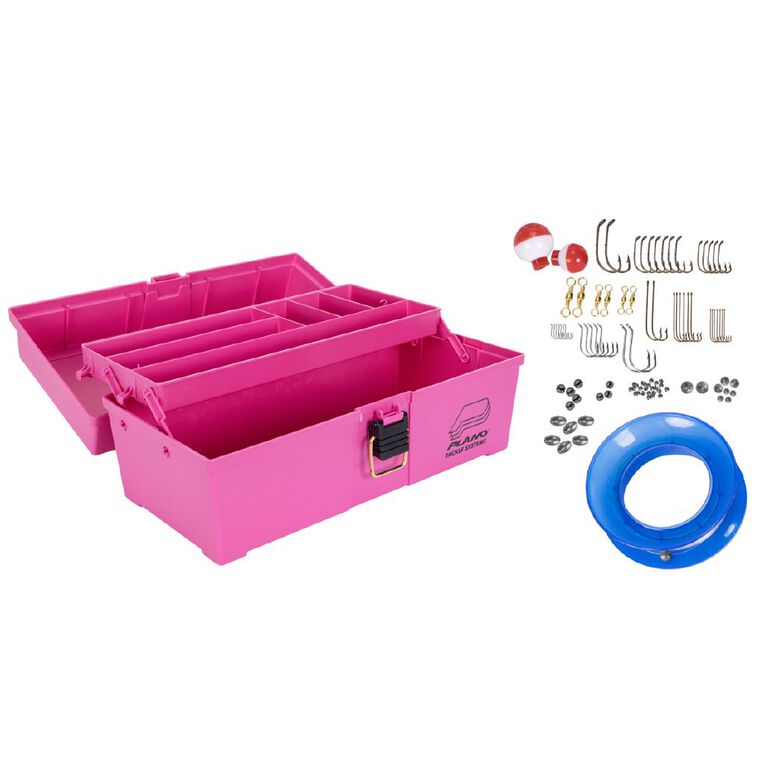 Plano Tackle Kit Pink 100 Piece, , hi-res