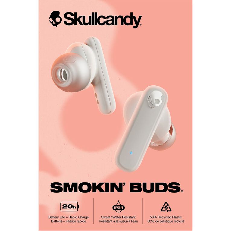 Skullcandy Smokin Buds True Wireless Earbuds Bone, , hi-res