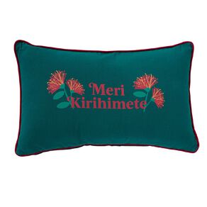 Wonderland Home Meri Kirihimete Cushion Green Green