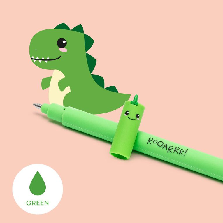 Legami Erasable Pen Dino Green Ink, , hi-res