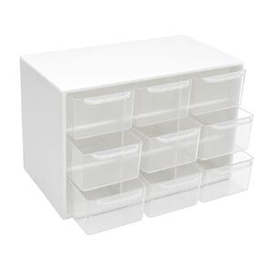 Uniti Plastic Storage Box with 9 Compartments